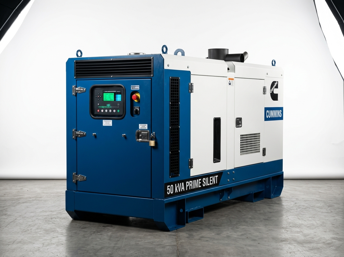 50 kVA industrial soundproof diesel generator